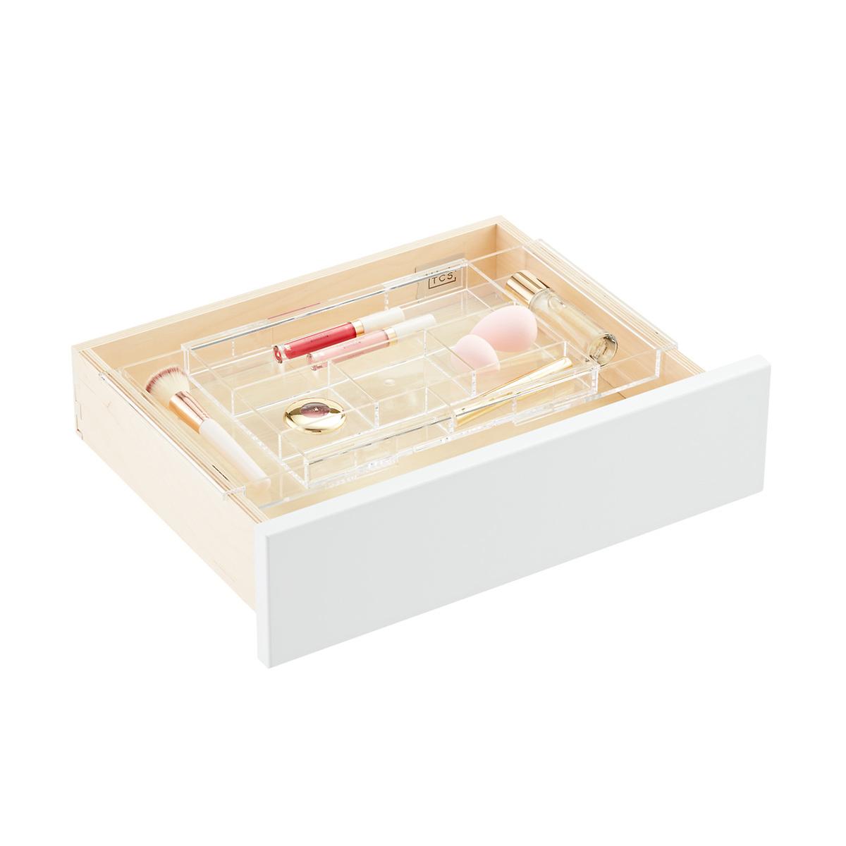 Expanding Acrylic Drawer Organizer | The Container Store