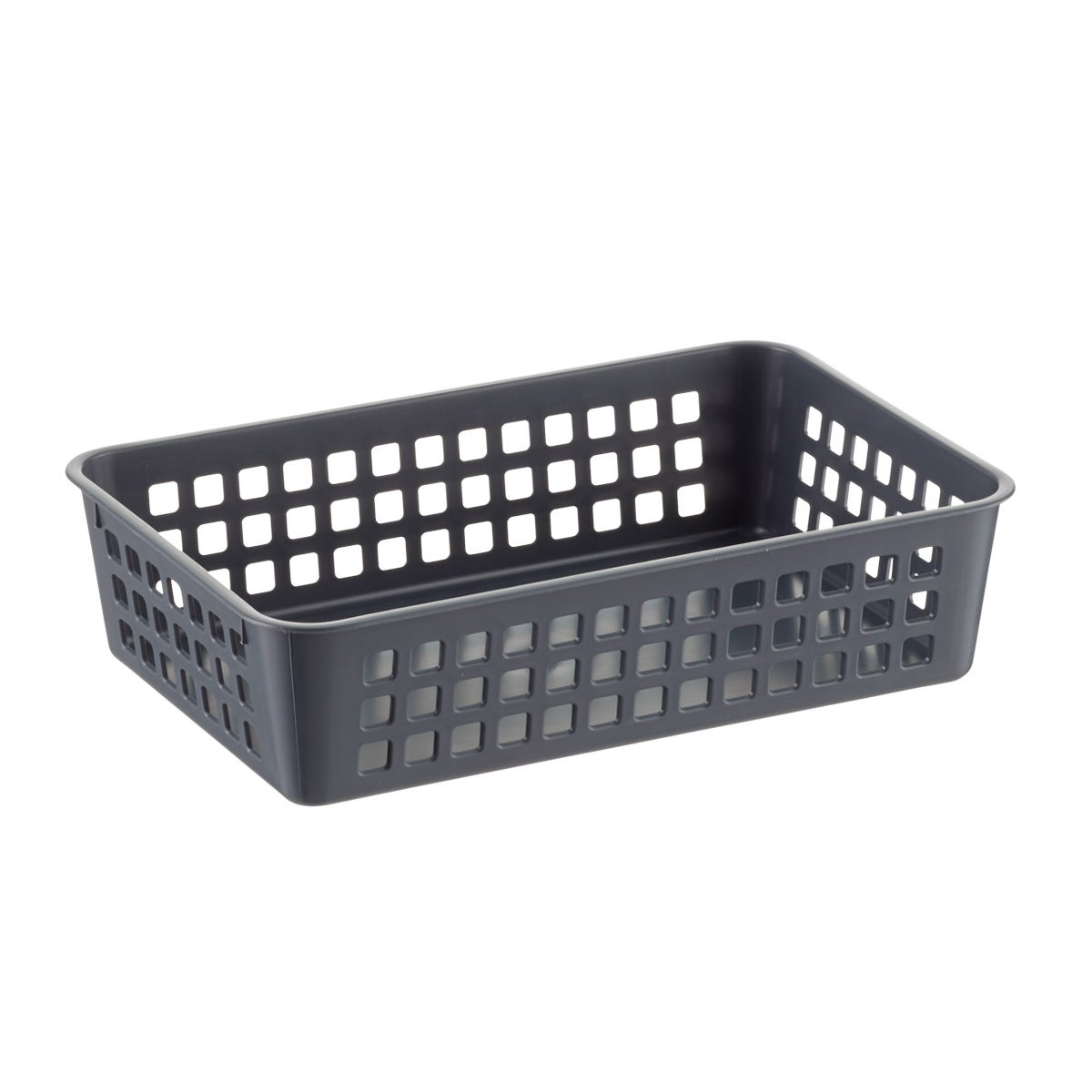 Grey Multipurpose Plastic Storage Baskets The Container