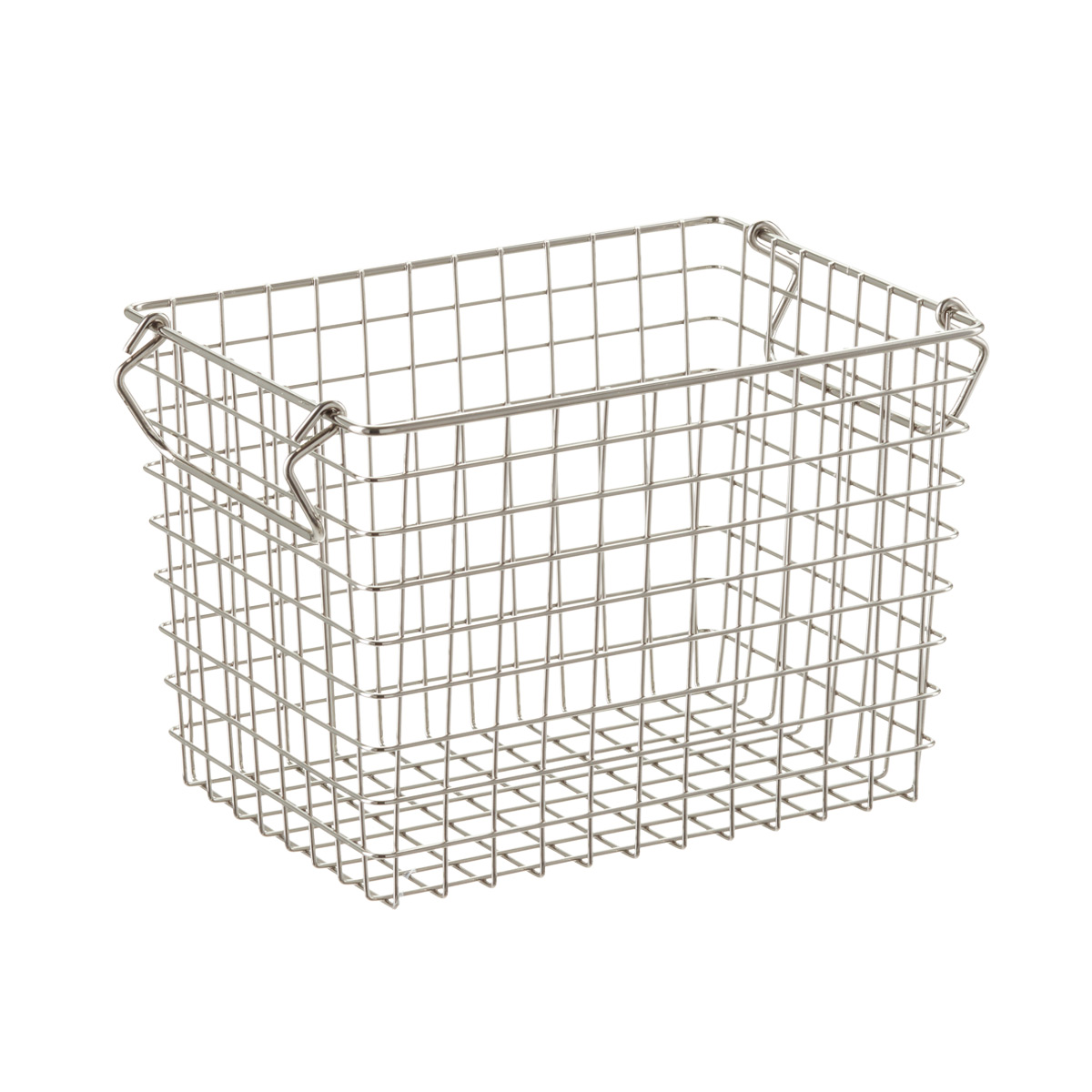 Wheel Stackable Wire Storage Bin Rack Basket for Retail Shop New SF14 