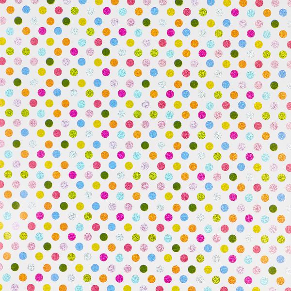 Pop Dots Prismatic Wrapping Paper