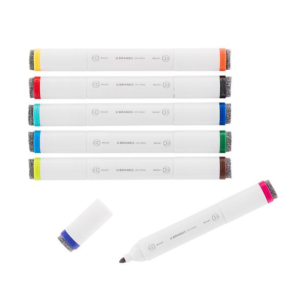U-Brands Dual-Tip Dry Erase Markers