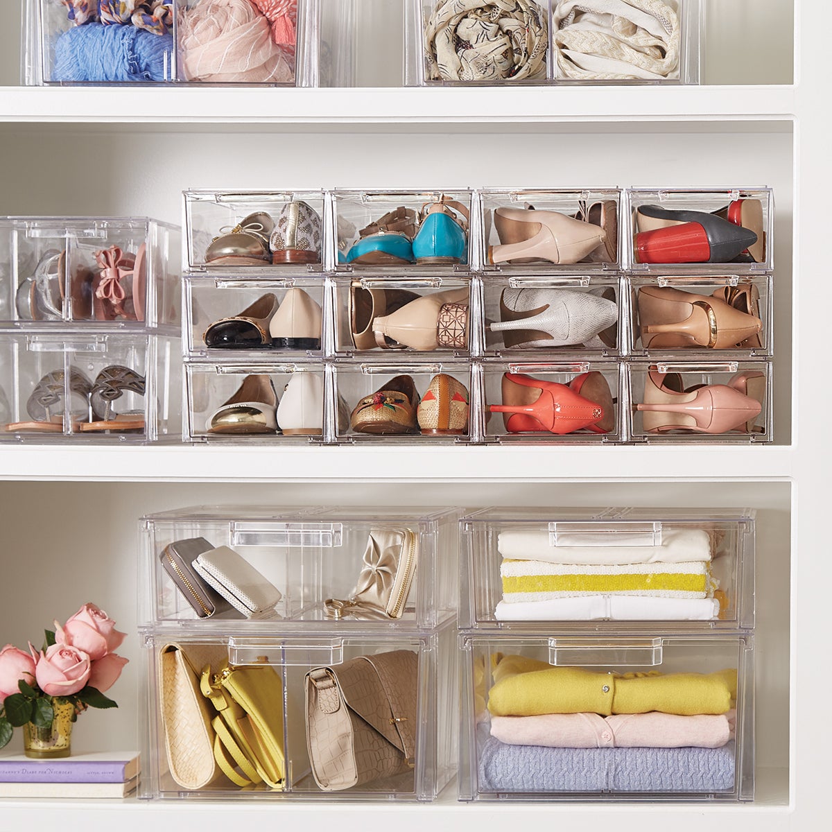 Clear Stackable Shirt & Accessory Drawer