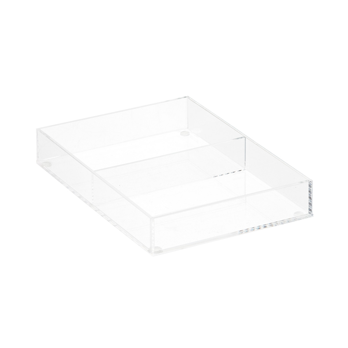 Luxe Short 2-Section Divided Insert Clear
