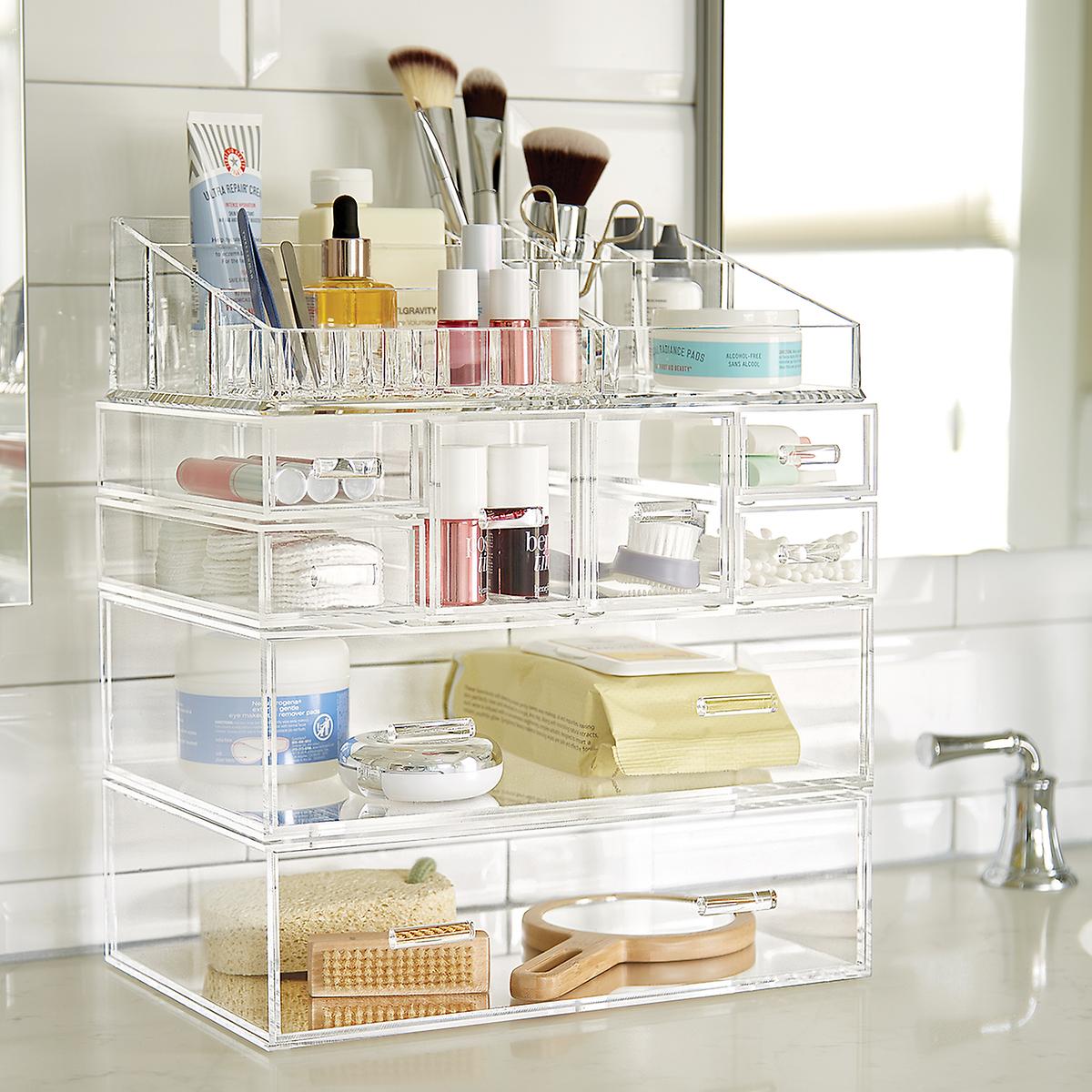 Vruchtbaar paperback Minst Luxe Large Acrylic Makeup Organizer | The Container Store