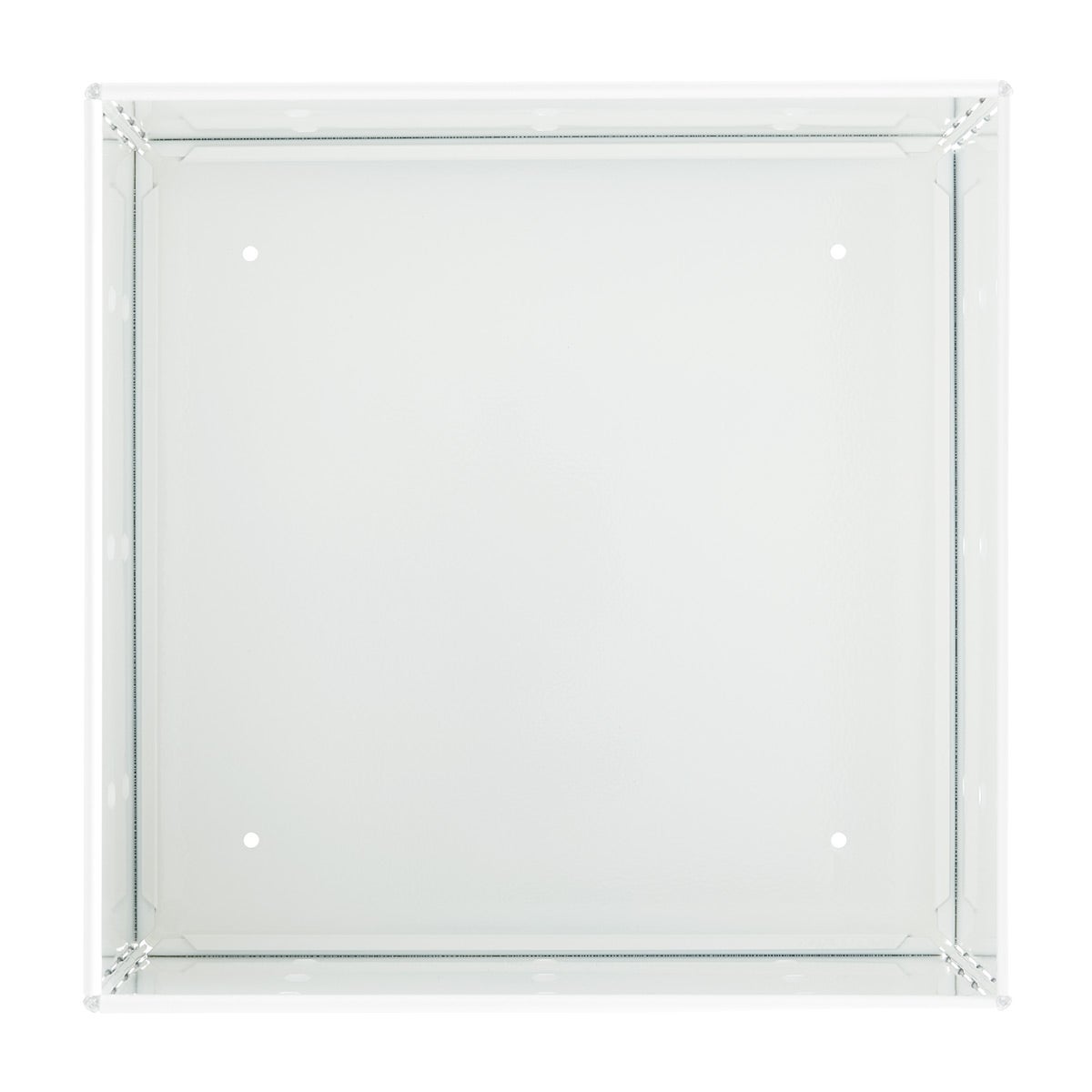 White Enameled QBO Steel Cube