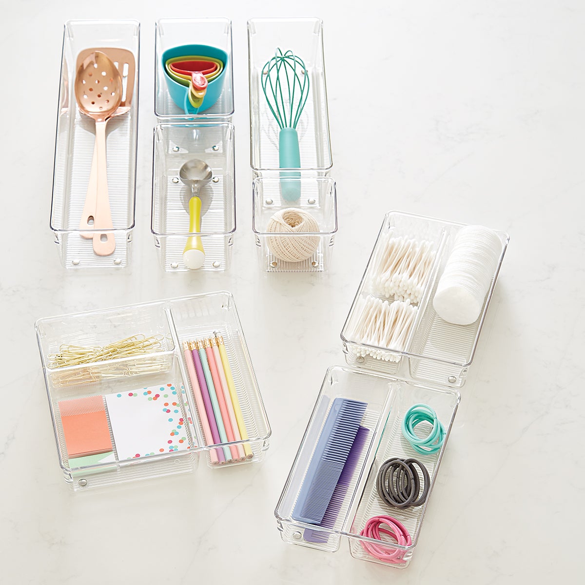 replaced- iDesign Linus 3-Section Drawer Organizer