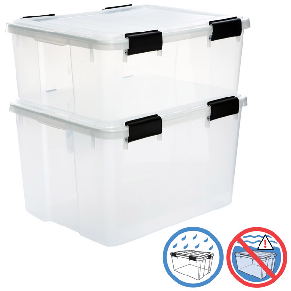 clear storage totes