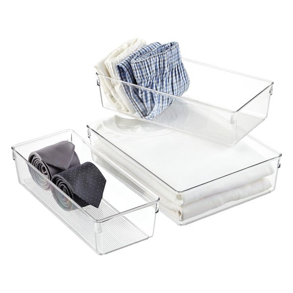 iDesign Linus Closet Drawer Organizers The Container Store