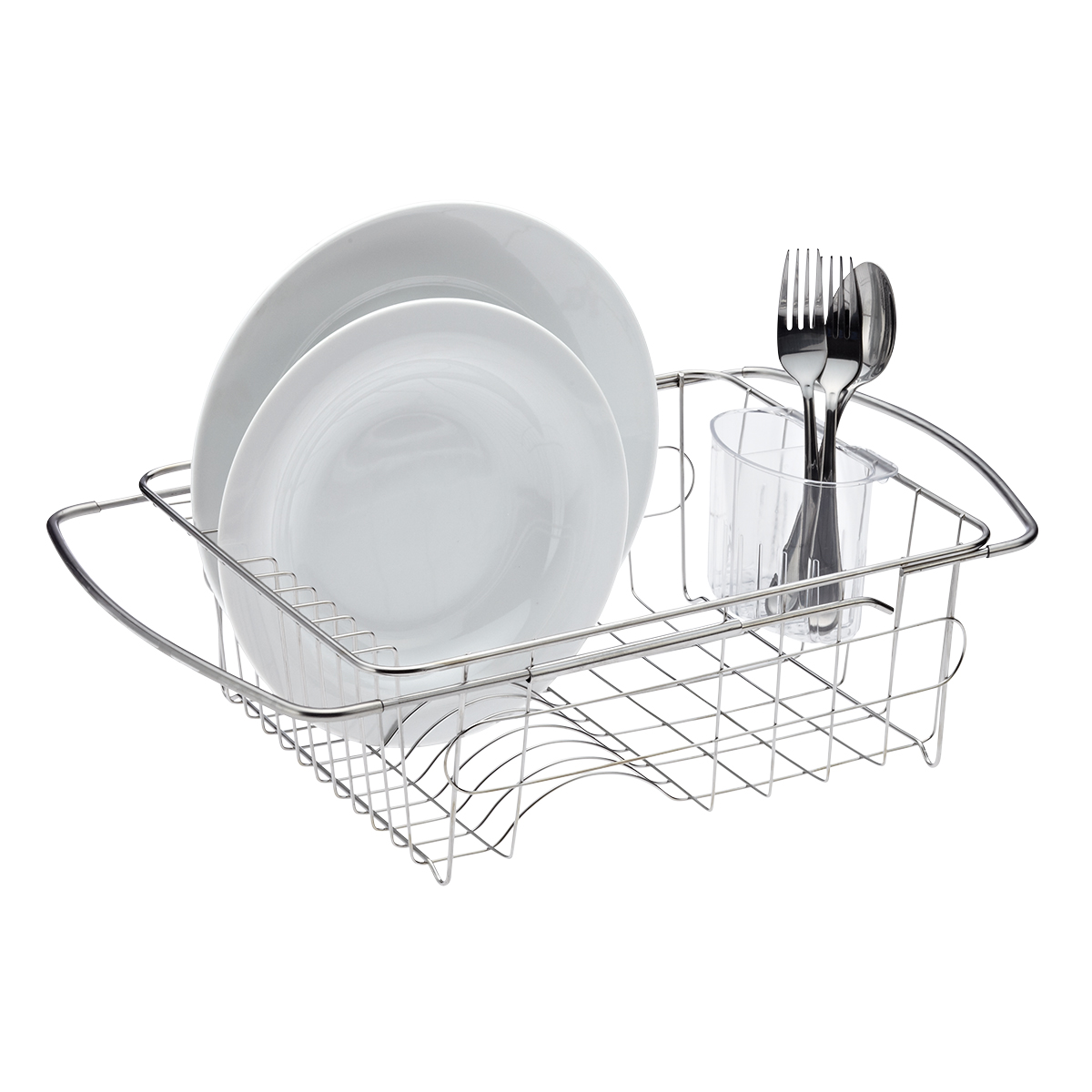 Details about   Stainless Steel Over Sink Rack Drain Drainer Drying Rack Dish Rack Cutlery New 