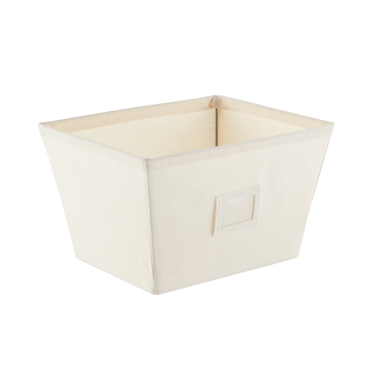Open Canvas Storage Bins With Labels The Container Open Canvas Storage Bins With Labels, Large Canvas Storage Bin With Lid