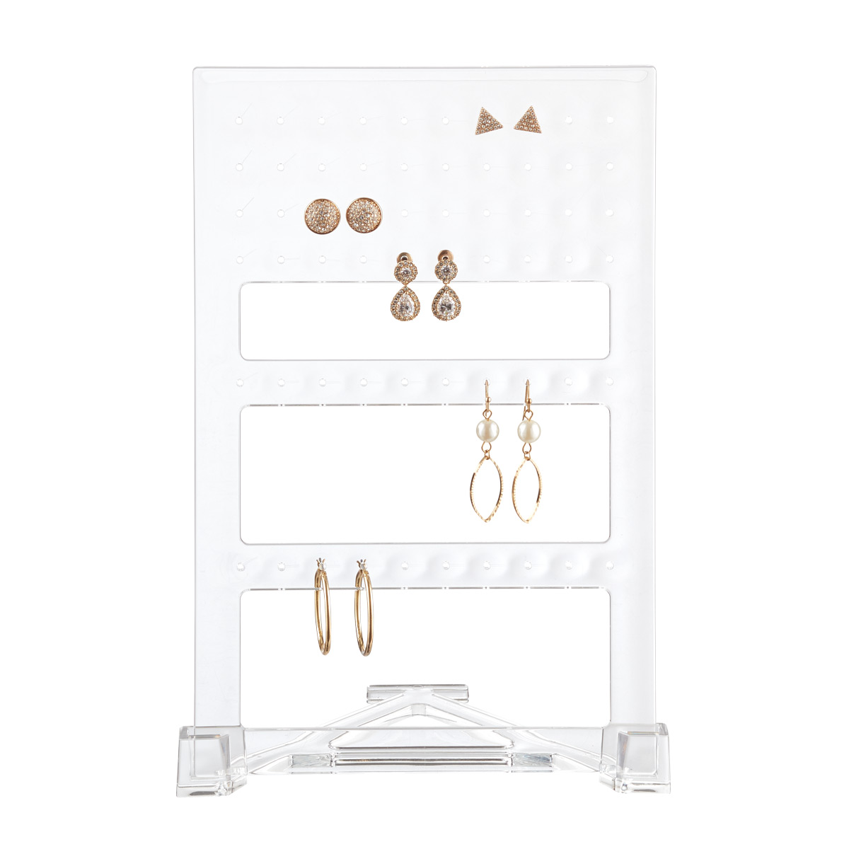 Acrylic Jewelry Organizer BoxClear Earring Holder for Necklaces Rings Earrings  Display StandGift for WomenGirls  Amazonin Jewellery
