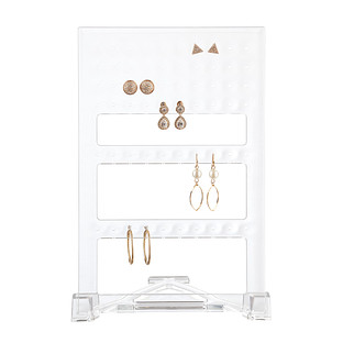 Acrylic Earring Display Rack Clear Earring Holder T Details about   3pcs Earring Holder Stand 