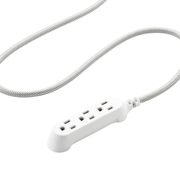 360 Electrical Grey Habitat Braided Extension Cord The Container Store