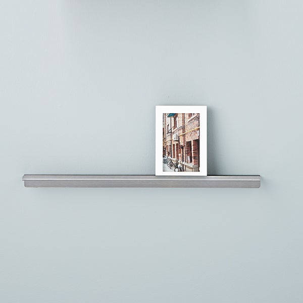 Three By Stainless Steel Display Wall Shelves
