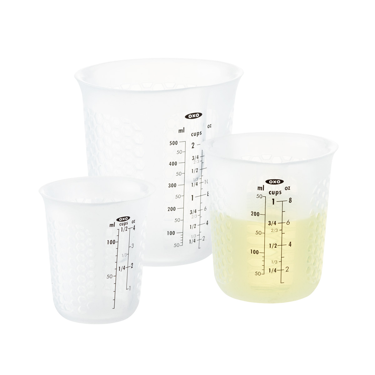 OXO Mini Squeeze & Pour Silicone Measuring Cup - Cooks