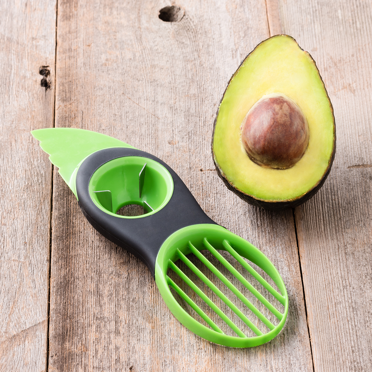 spremiagrumi utensile da frutta per avocado multifunzione Sbucciatore per avocado Olgaa per affettare avocado verde 3 in 1 