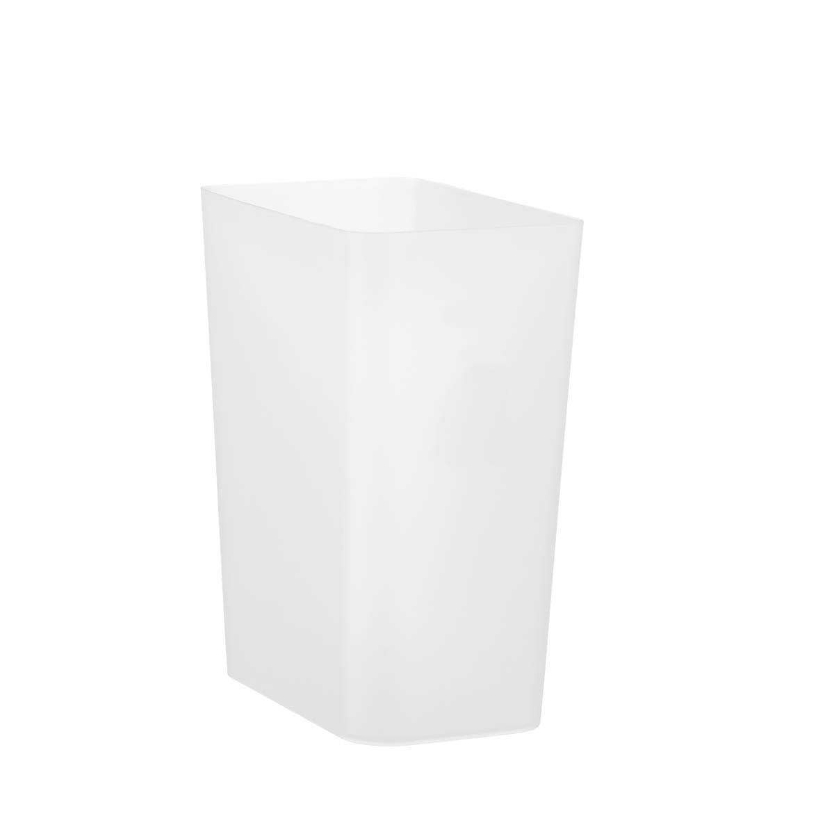 2 4 Gal Small Clear Rectangular Trash Can The Container Store   Waste Basket Translucent Dkw10062325 