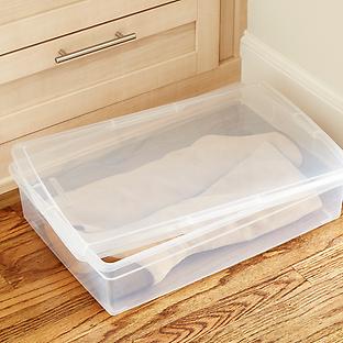  FINESSY Pantry Organizers and Storage Bins, 2 Under Sink  Organizers And Storage Containers Refrigerator Organizer Bins Storage Box Storage  Cubes Stackable White Plastic Kitchen Storage Containers : Home & Kitchen