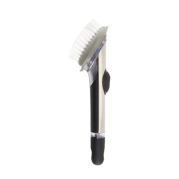 OXO Stainless Steel Soap Dispensing Dish Brush The Container Store