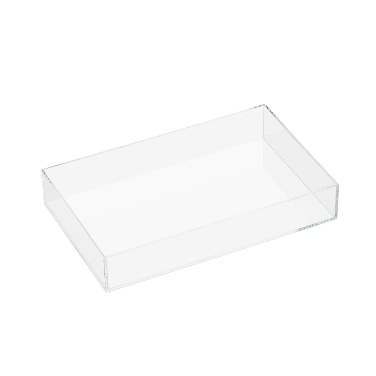 Brilliance Open Large Acrylic Stacking Tray Clear