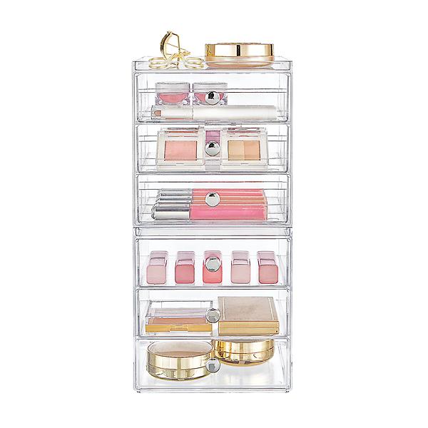 iDesign Clarity 6-Drawer Makeup Storage Starter Kit