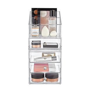 iDesign Clarity 4-Drawer Makeup Storage Starter Kit