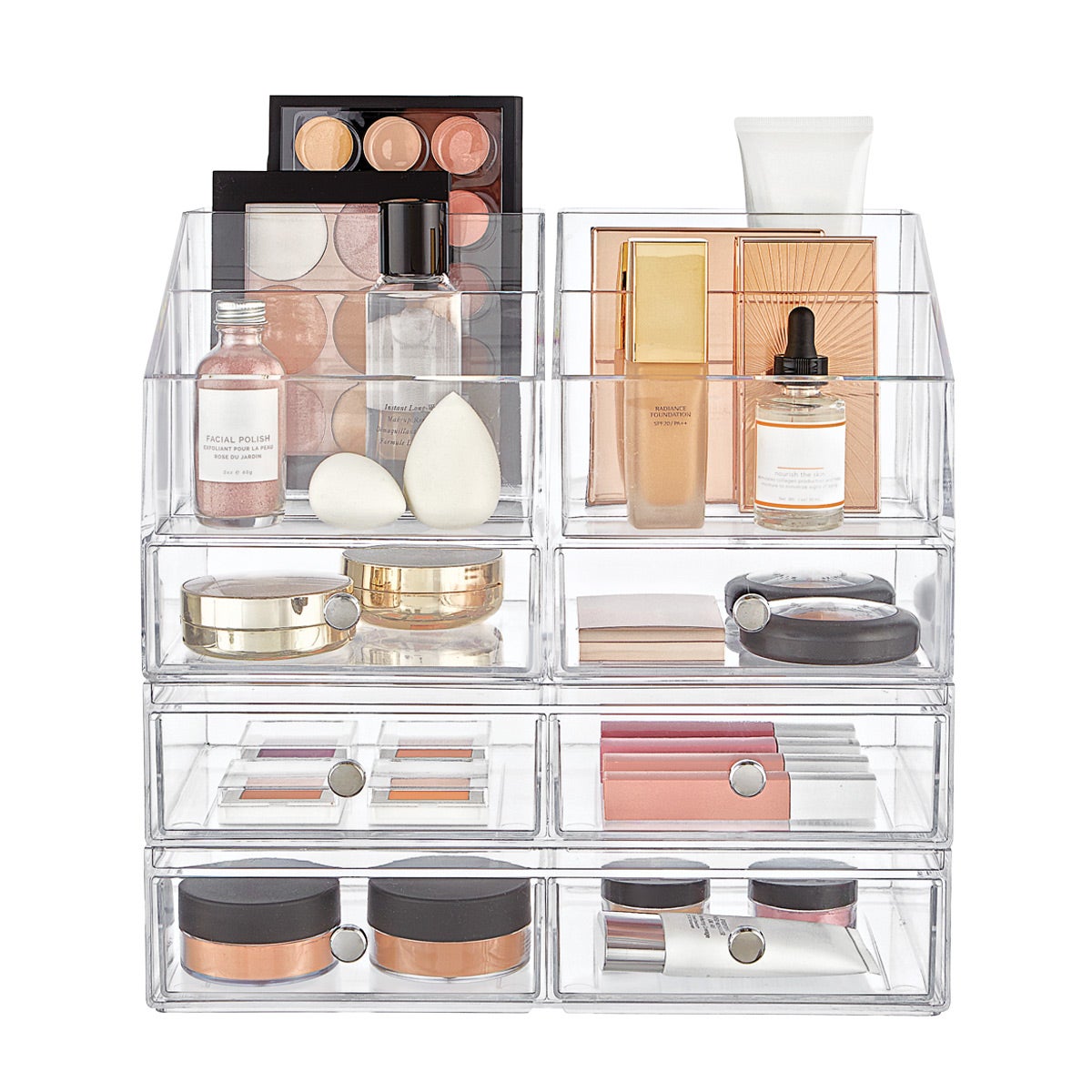 Madesmart 3 Drawer Stacking Makeup Storage Kit The Container Store