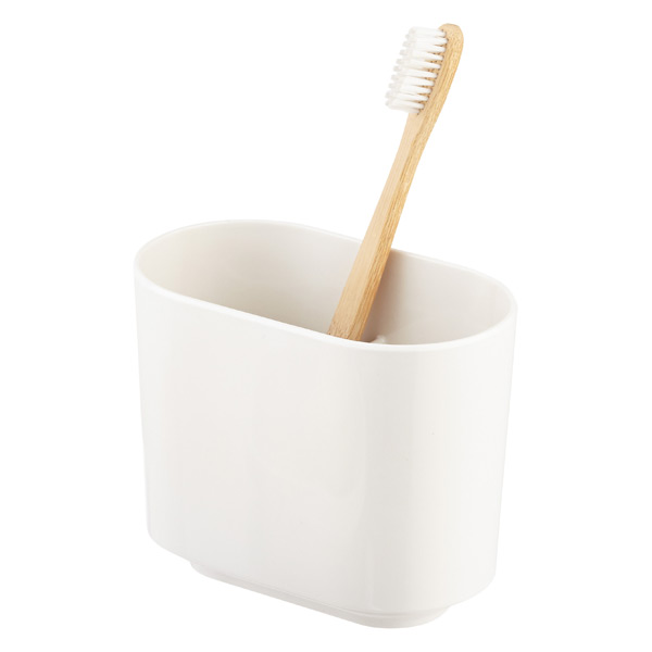 InterDesign Formbu Toothbrush Holder Stand Amber Espresso 