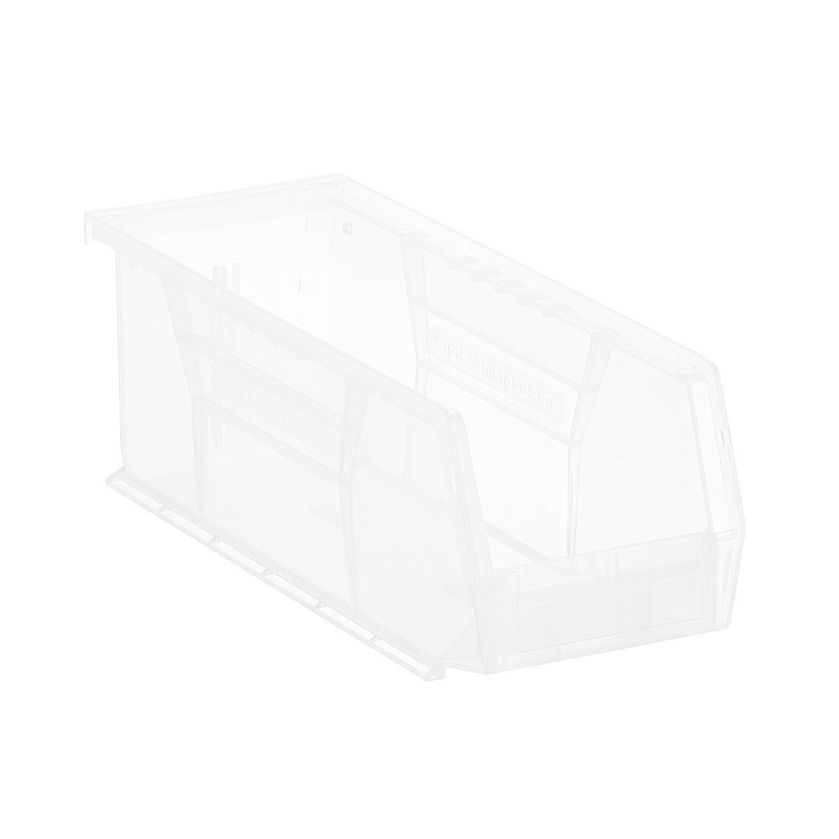 Extra Narrow Stackable Plastic Utility Bin Clear