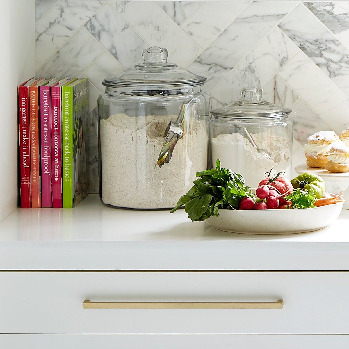 Anchor Hocking Glass Canisters with Glass Lids