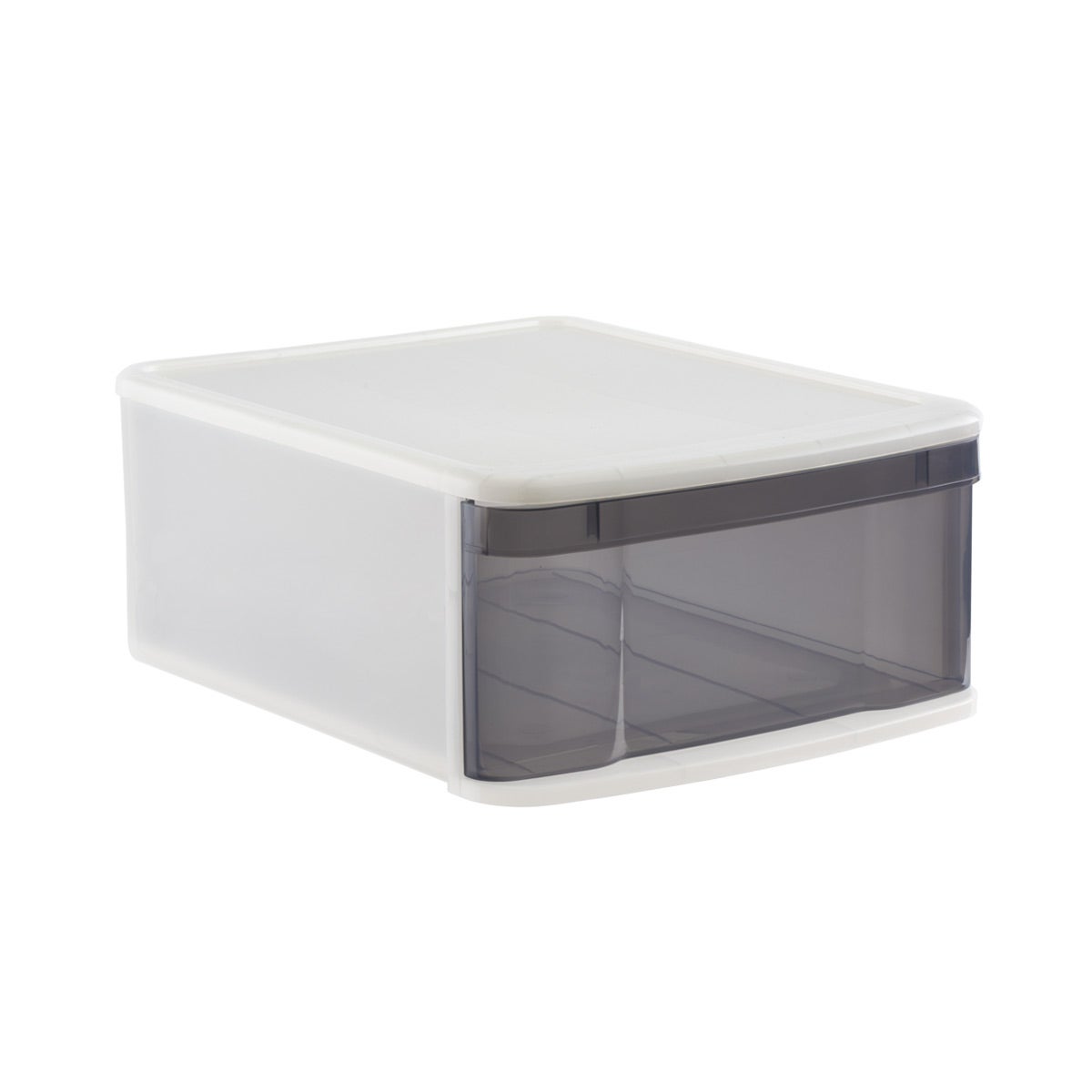 Iris Large Tint Stacking Drawer Grey