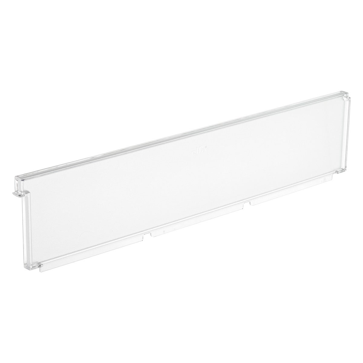 Clear Elfa Shelf Basket Dividers