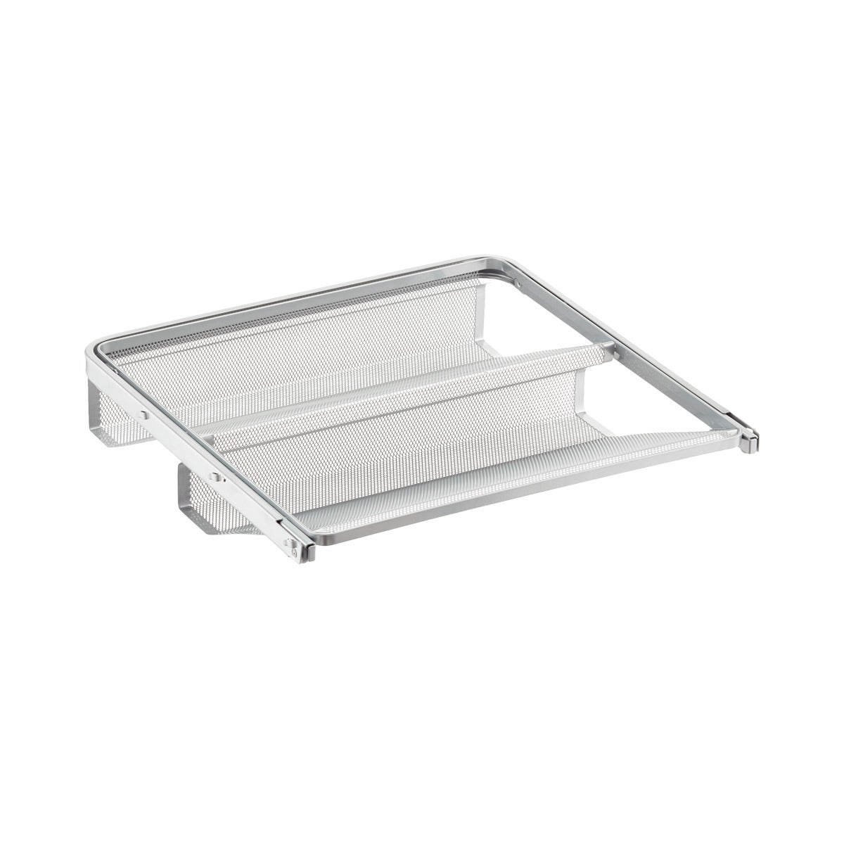 18" Elfa Mesh Gliding Shoe Shelf Platinum