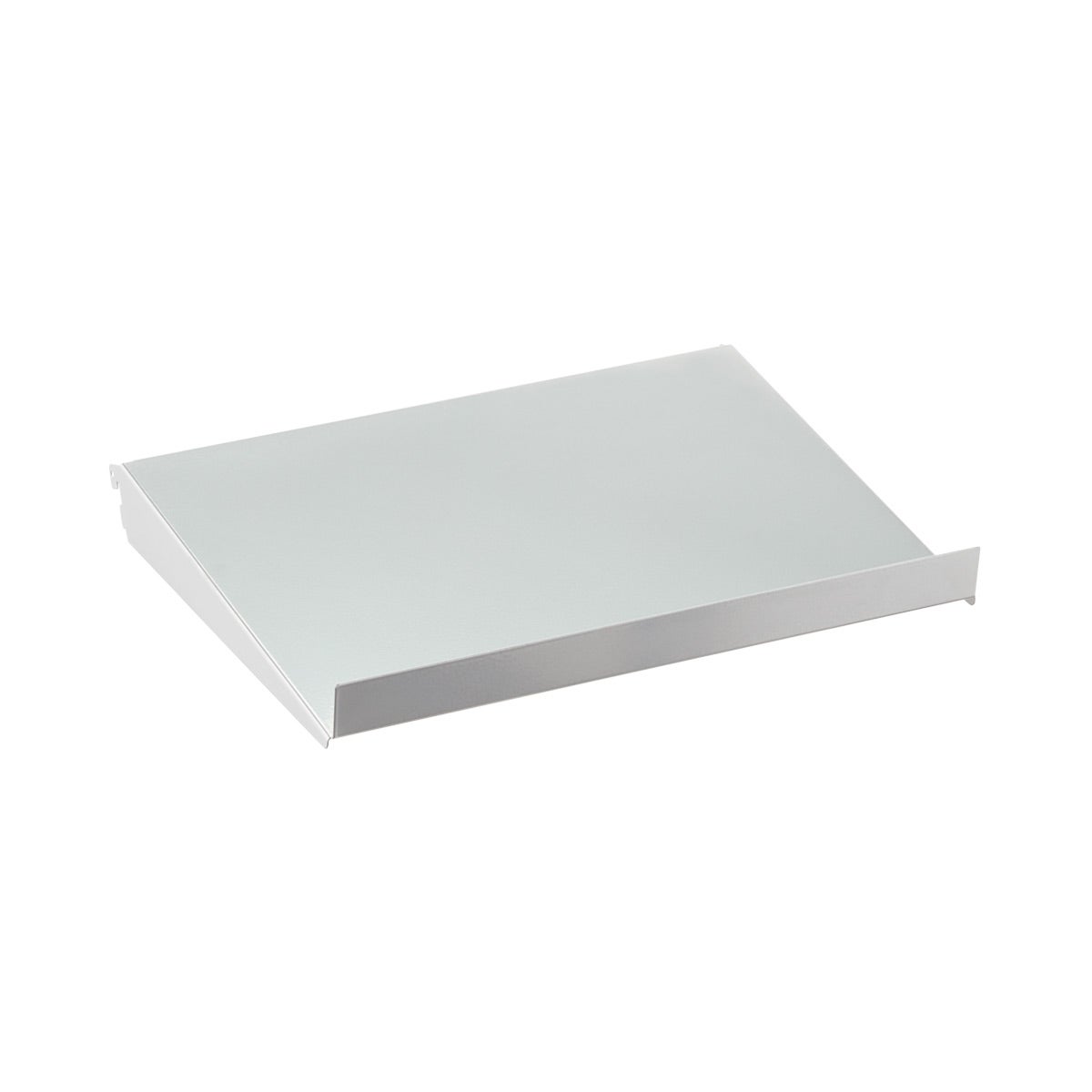18" x 13-3/4" Elfa Angled Solid Metal Shelf Platinum