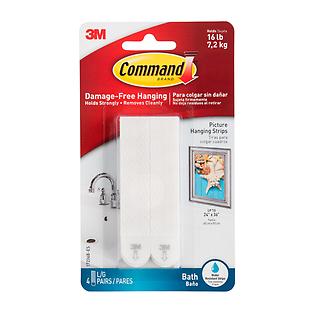 3M Command Bath Picture Hanging Strips