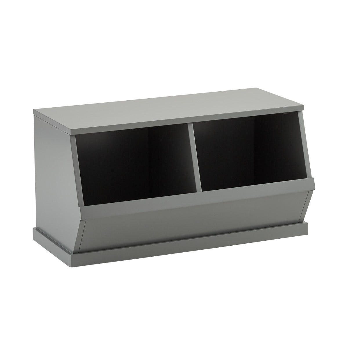 Nantucket Stacking Double Bin Grey