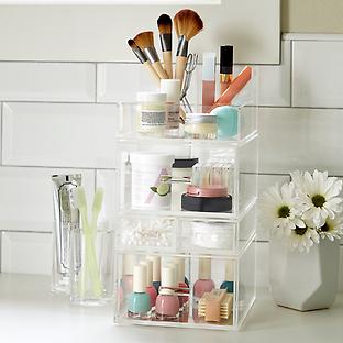Luxe Acrylic Tall Makeup Storage Starter Kit
