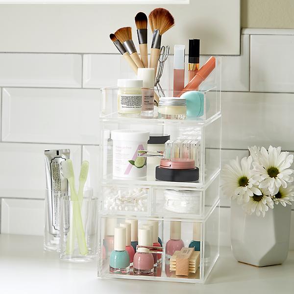 Luxe Acrylic Tall Makeup Storage Starter Kit
