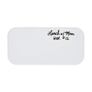 ThreeByThree Seattle Monthly Glass Magnetic Dry Erase Board Black, 23-1/2 x 12 H | The Container Store