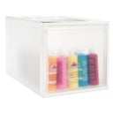 clear stackable drawers container store
