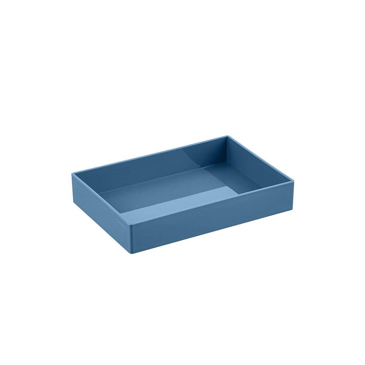 Poppin Medium Accessory Tray Slate Blue