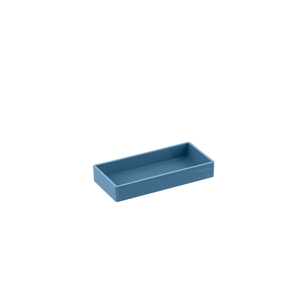 Poppin Small Accessory Tray Slate Blue