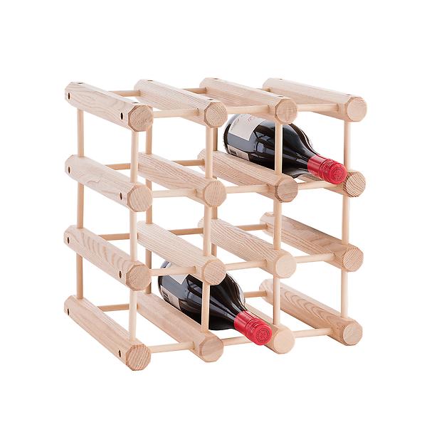 J.K. Adams Hardwood 12-Bottle Wine Rack