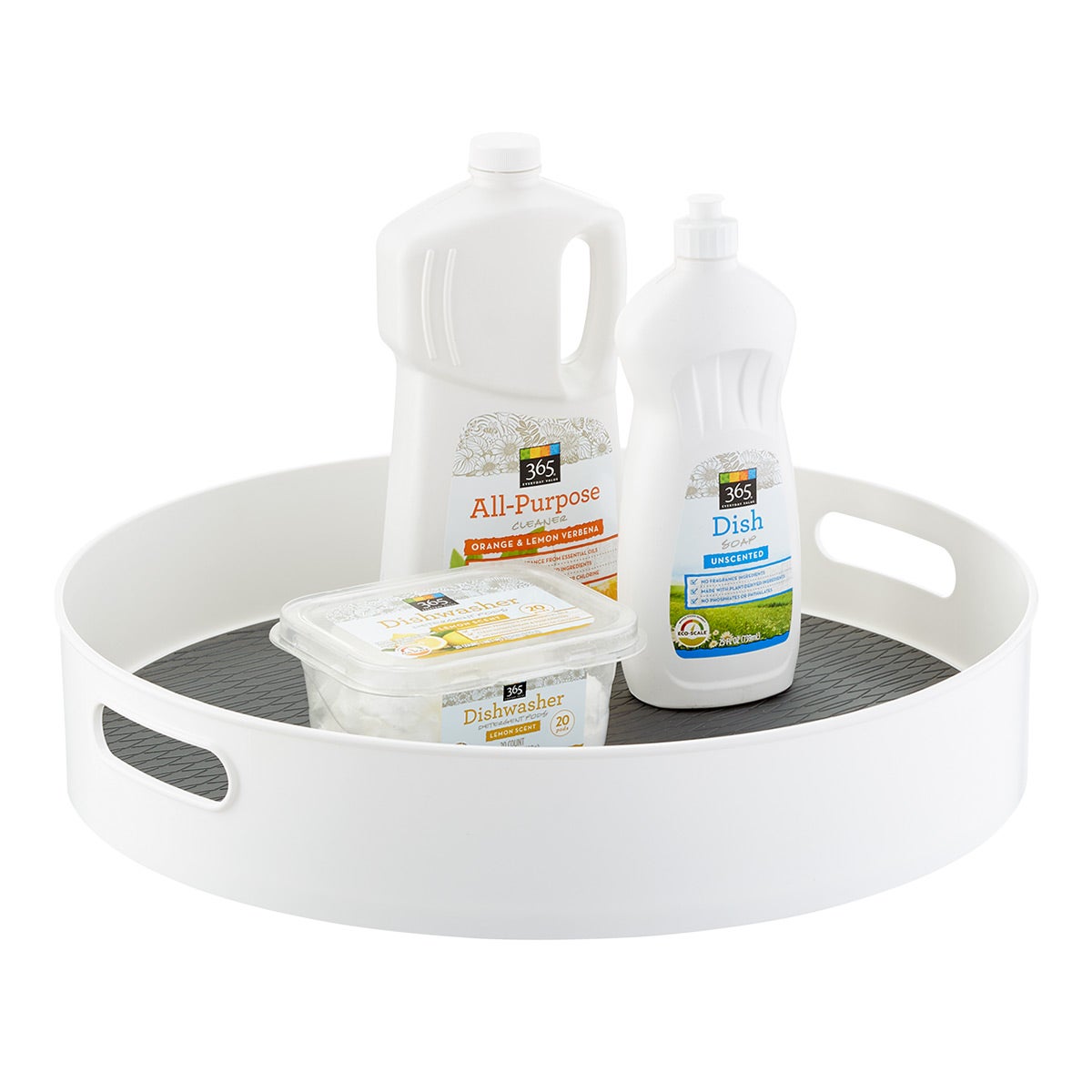White Under Sink Lazy Susan The Container Store