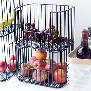 Cabinet-Depth Pantry Bins with Divider