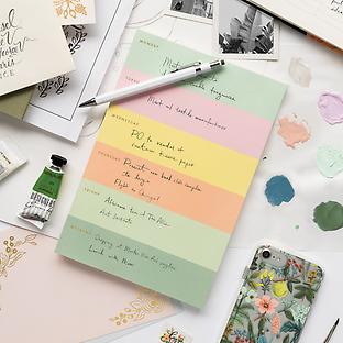 Rifle Paper Co. Pastel Weekly Notepad