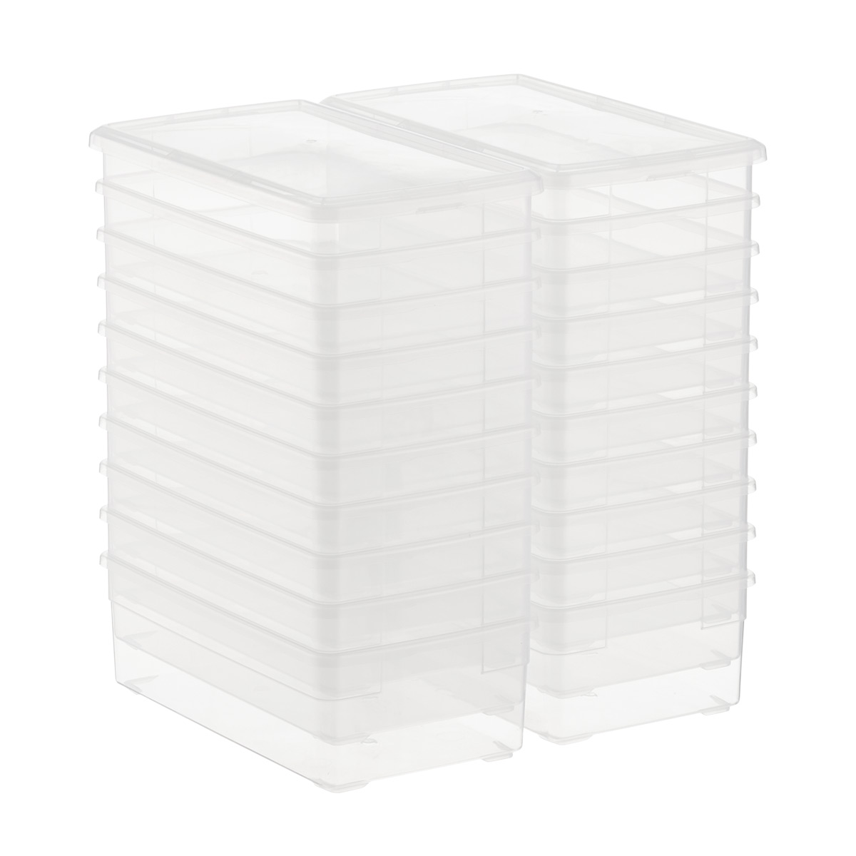 1Pc Clear Plastic Transparent With Lid Storage Box Collection Container CasFDCA 