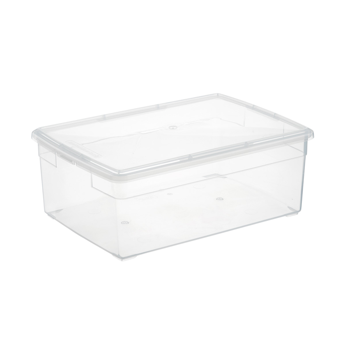 Storage Box 58 Qt./55 L Large White Container Organizer Clear Plastic Case Of 8