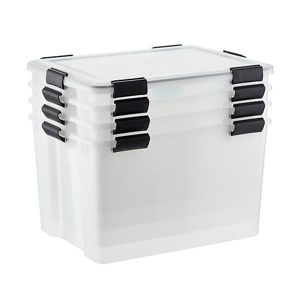 Clear Weathertight Totes Cases 74 Qt