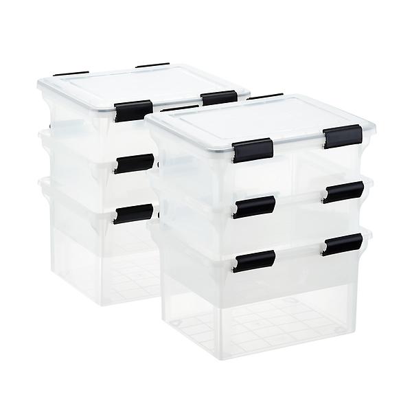 Photo Organizer Box with Dividers File Holder with 6 Dividers Case